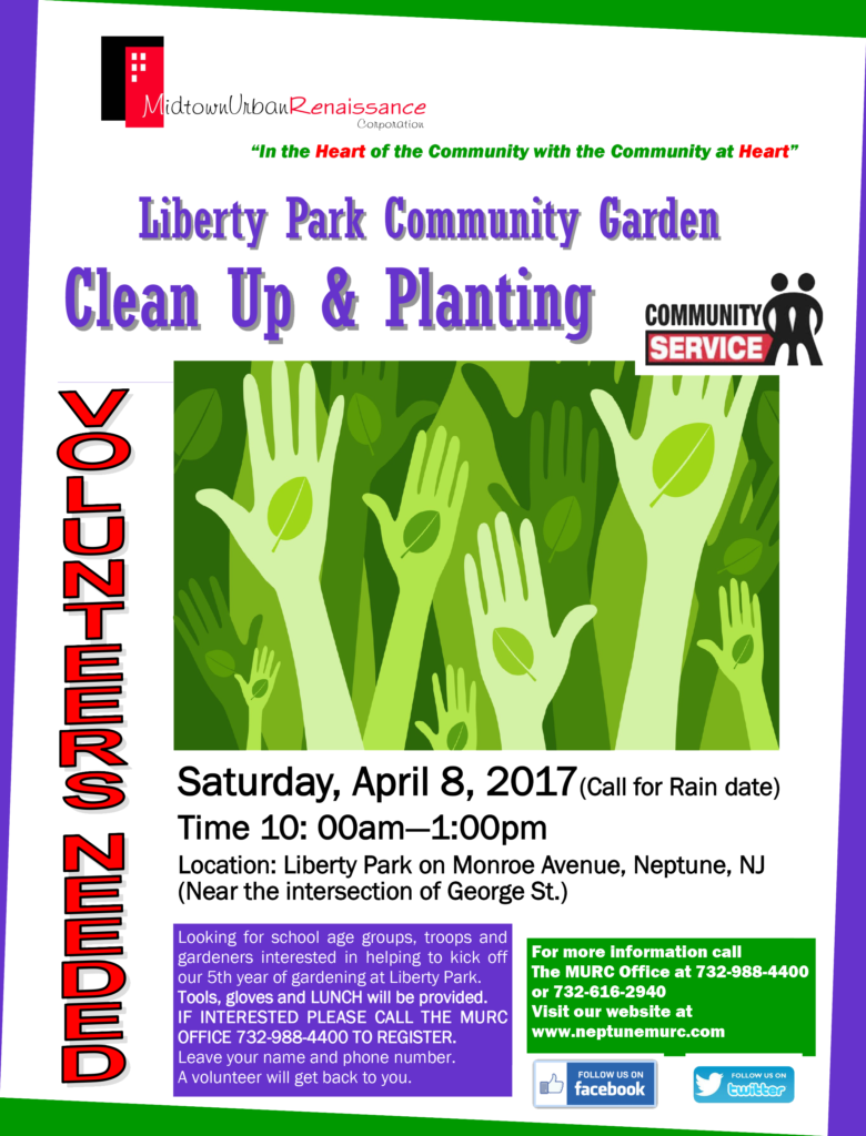 Volunteers Needed For Liberty Park Community Garden Clean Up & Planting ...